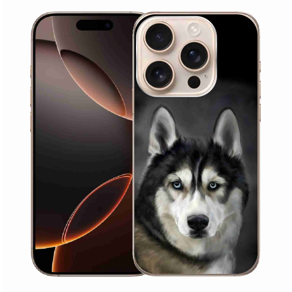 Gélový obal mmCase na iPhone 16 Pro Max - husky