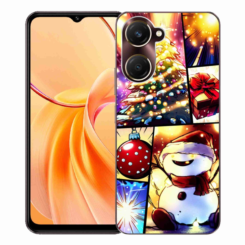 Gélový kryt mmCase na Vivo Y28s 5G - vianočné motívy 1