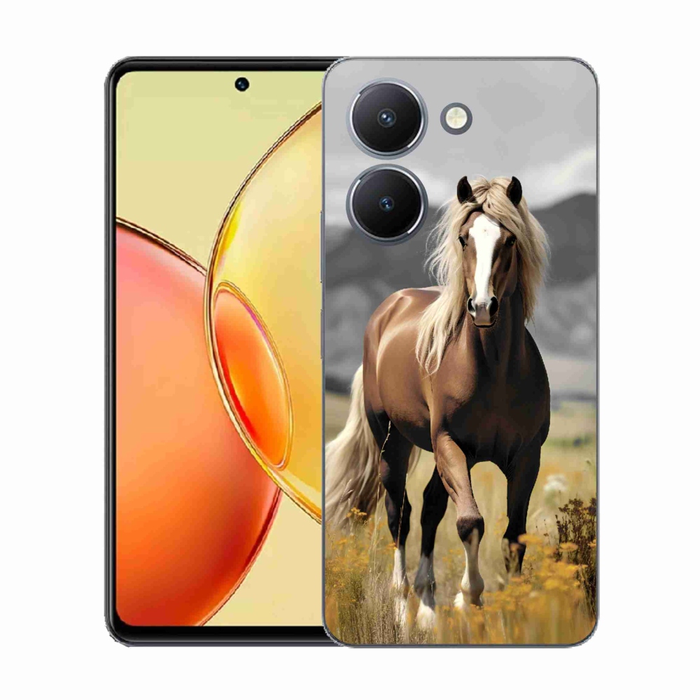 Gélový kryt mmCase na Vivo Y36 - hnedý kôň 1