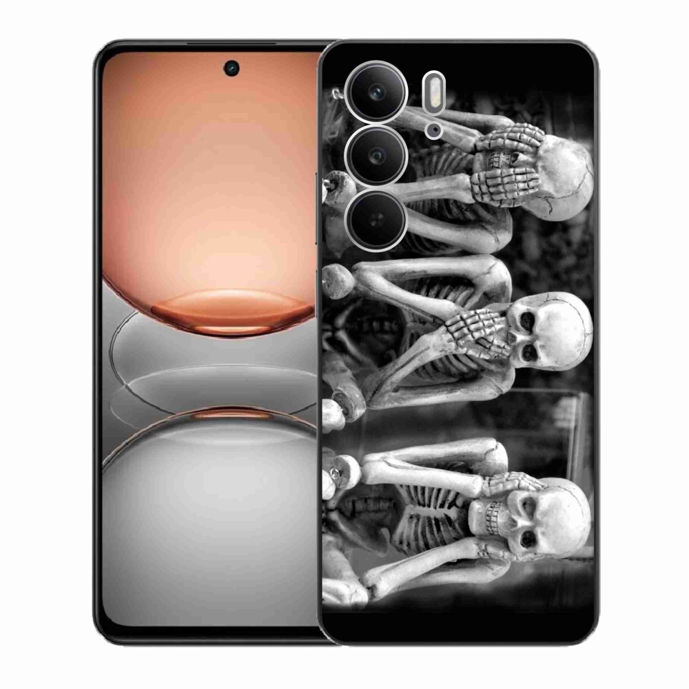 Gélový kryt mmCase na Realme C75 - kostlivci