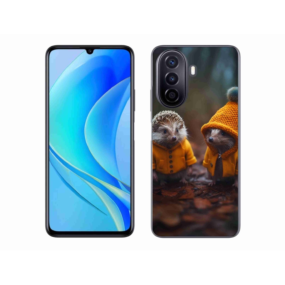 Gelový kryt mmCase na Huawei Nova Y70 - ježci