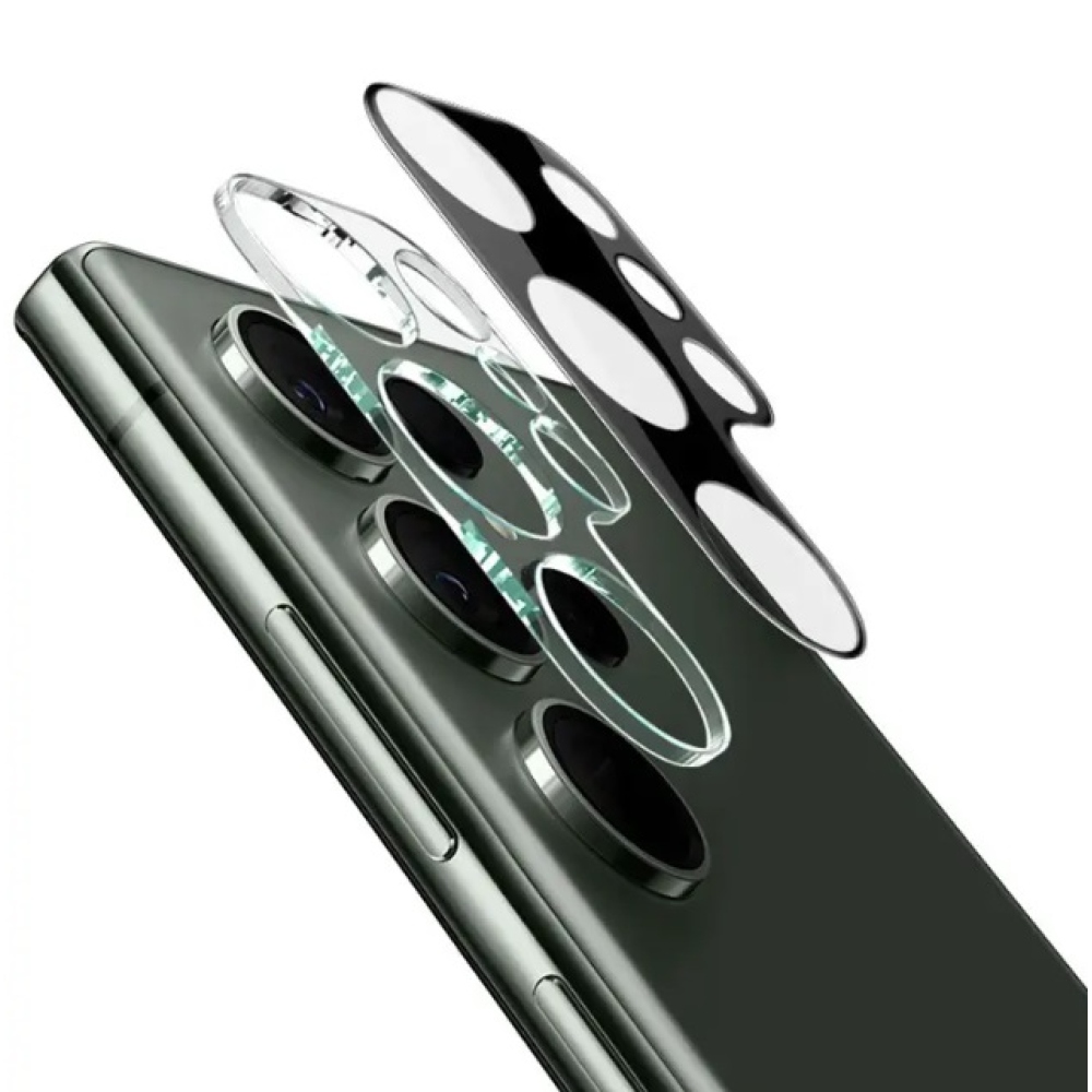 IMK sklo šošovky fotoaparátu na Samsung Galaxy S24 Ultra - čierne