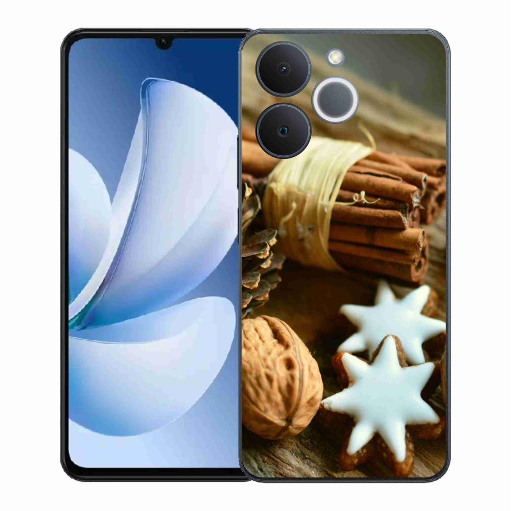 Gélový kryt mmCase na Realme Note 70T - škorica a perníčky