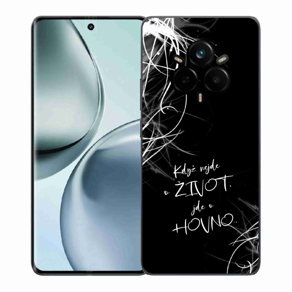 Gélový kryt mmCase na Realme 14 Pro 5G - vtipný text 16 čierne pozadie