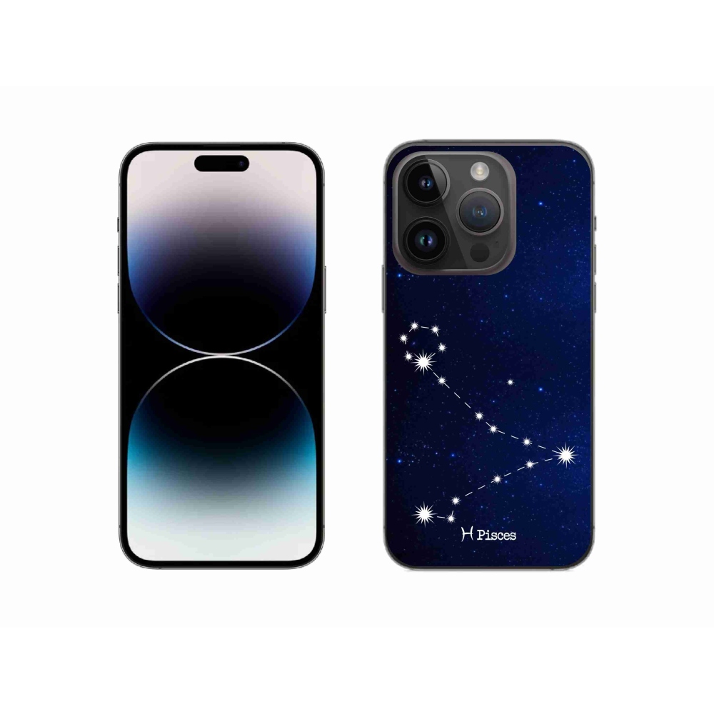 Gélový kryt mmCase na iPhone 14 Pro 6.1 - súhvezdie Ryby