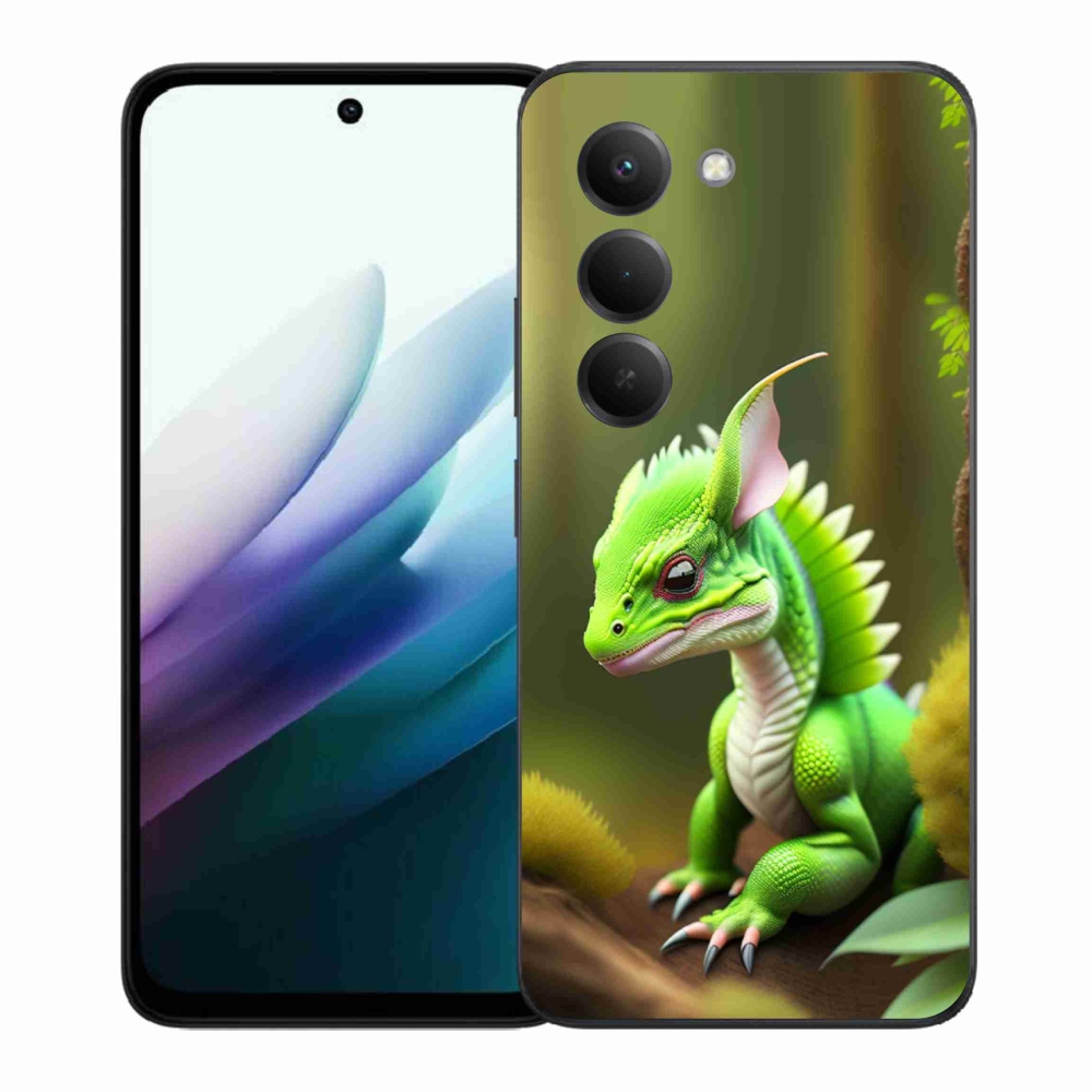 Gélový kryt mmCase na Xiaomi Redmi 15 4G/5G (171mm) - zelený dráčik