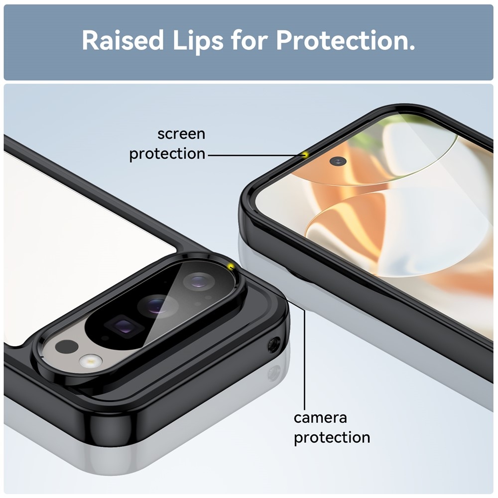 Gélový obal s pevným chrbtom na Google Pixel 10 Pro/Pixel 10 - čierny