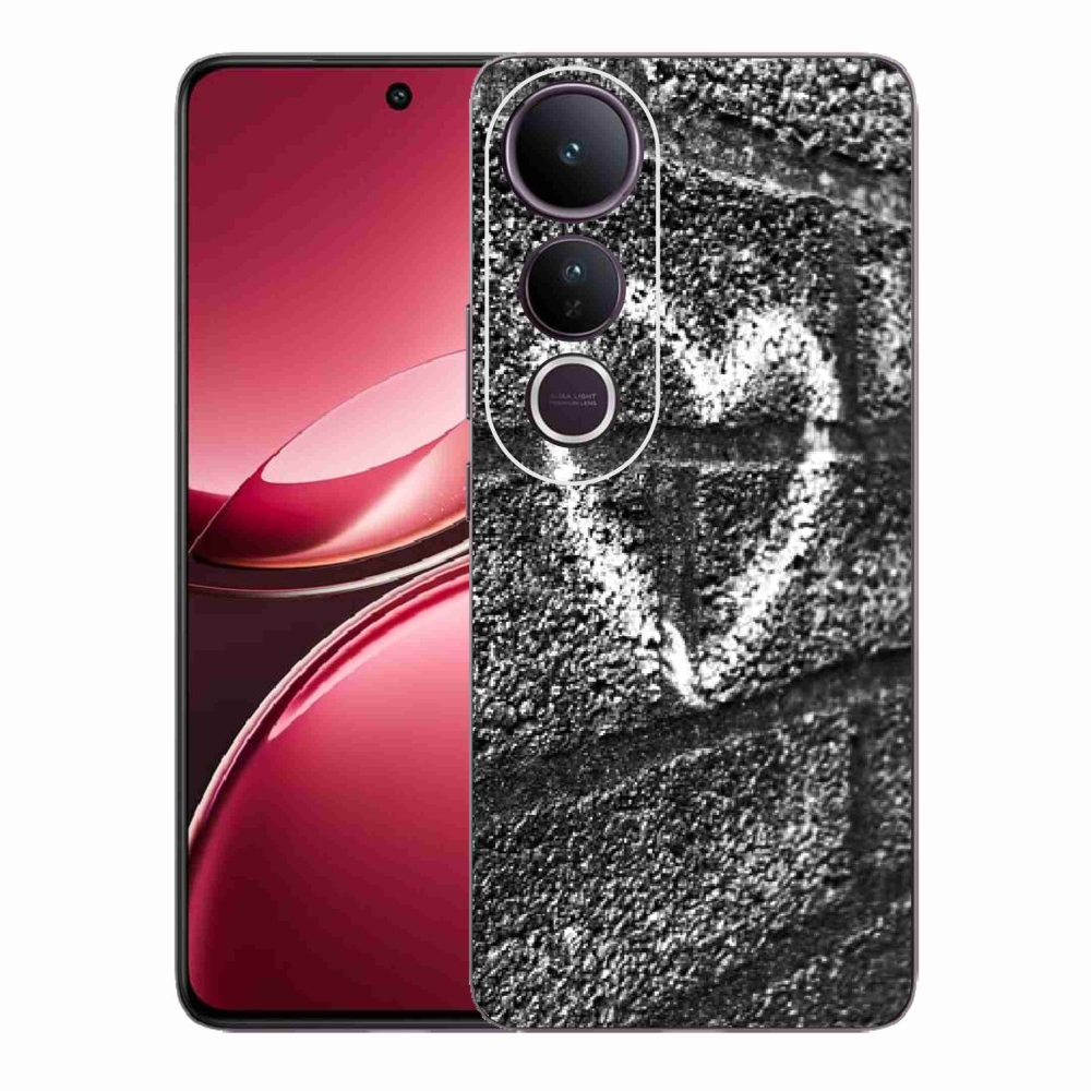Gélový kryt mmCase na Vivo V50 Lite 4G/5G - srdce na stene