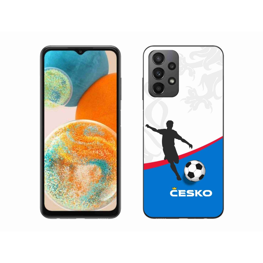 Gélový kryt mmCase na Samsung Galaxy A23 4G/5G - futbal Česko 1