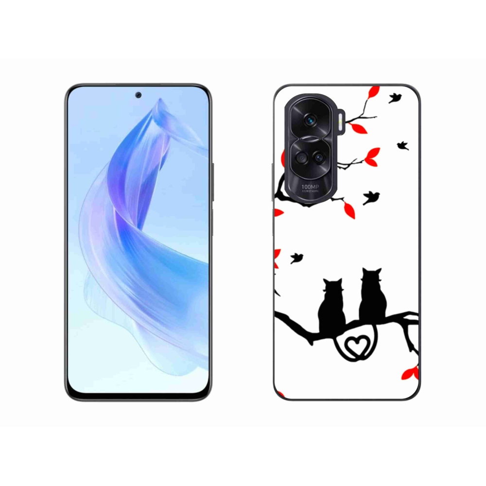 Gélový kryt mmCase na Honor 90 Lite - mačacia láska