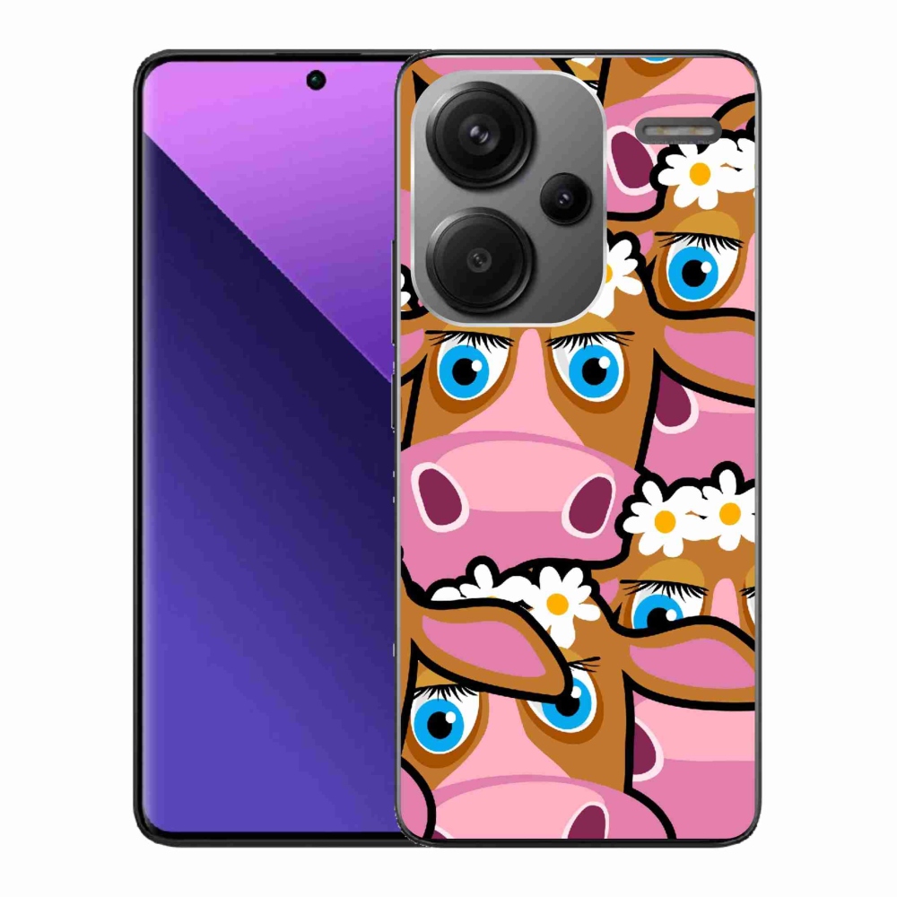 Gélový kryt mmCase na Xiaomi Redmi Note 13 Pro+ 5G - kreslené kravičky