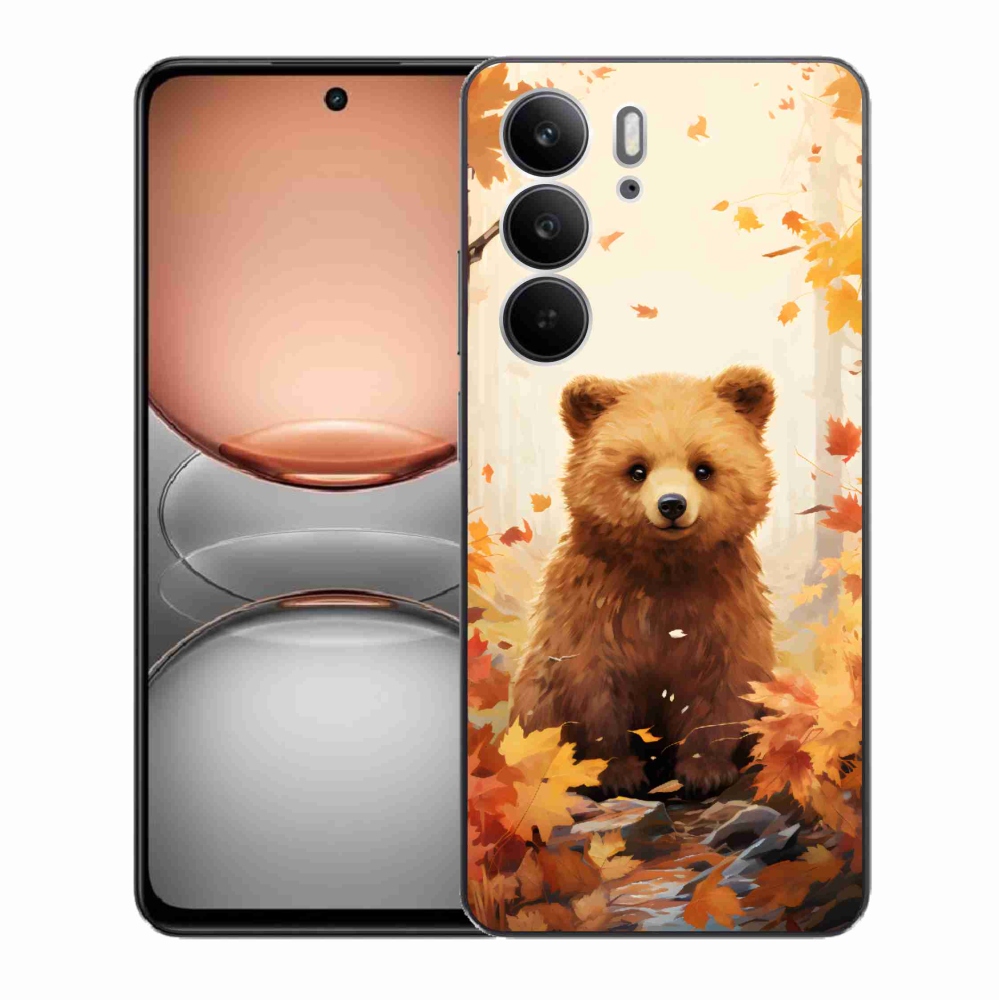 Gélový kryt mmCase na Realme C75 - medveď v lese