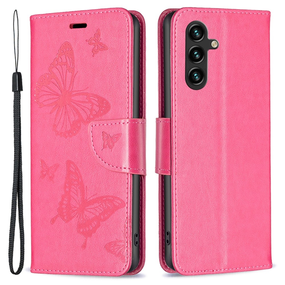 Butterfly knižkové púzdro na Samsung Galaxy A35 5G - rose