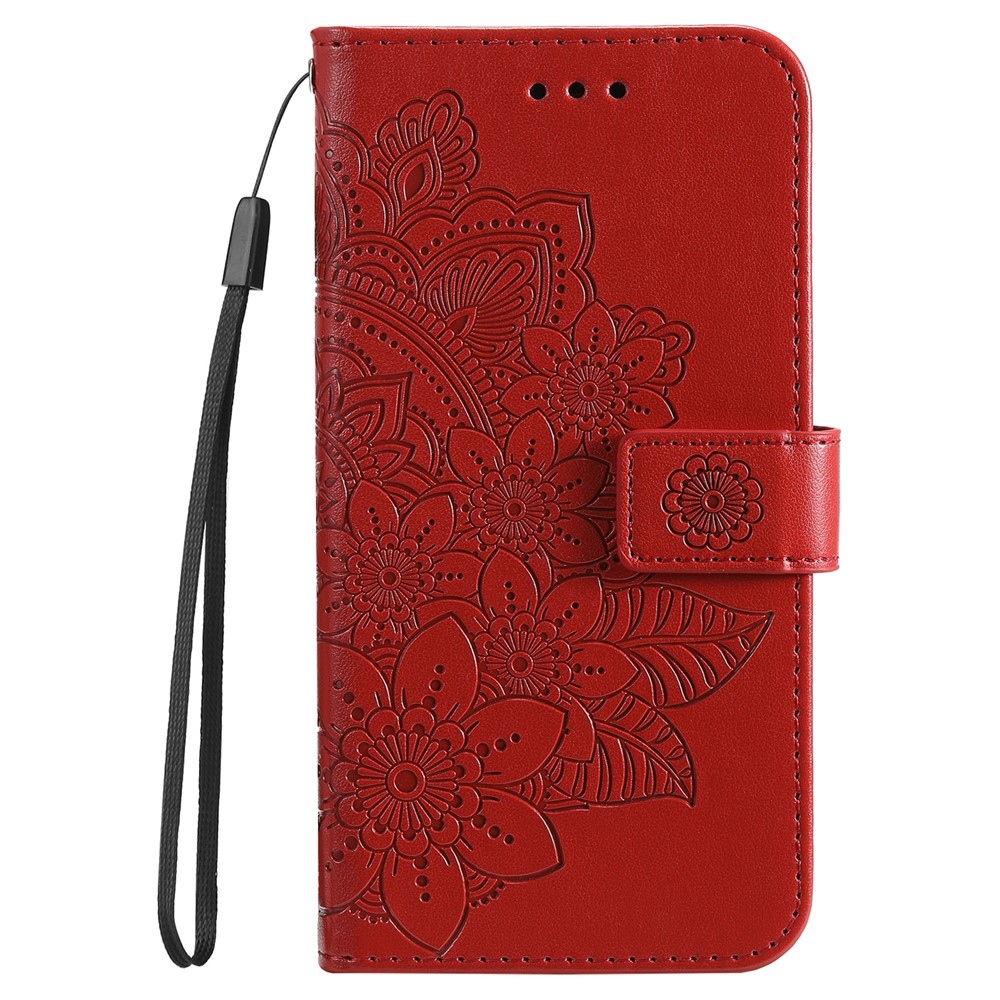 Mandala knižkové puzdro na Google Pixel 10 Pro XL/Pixel 9 Pro XL - červené