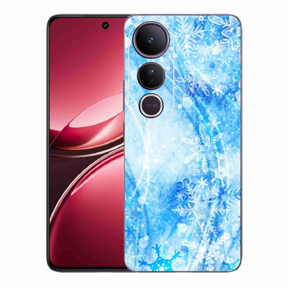 Gélový kryt mmCase na Vivo V50 Lite 4G/5G - snehové vločky