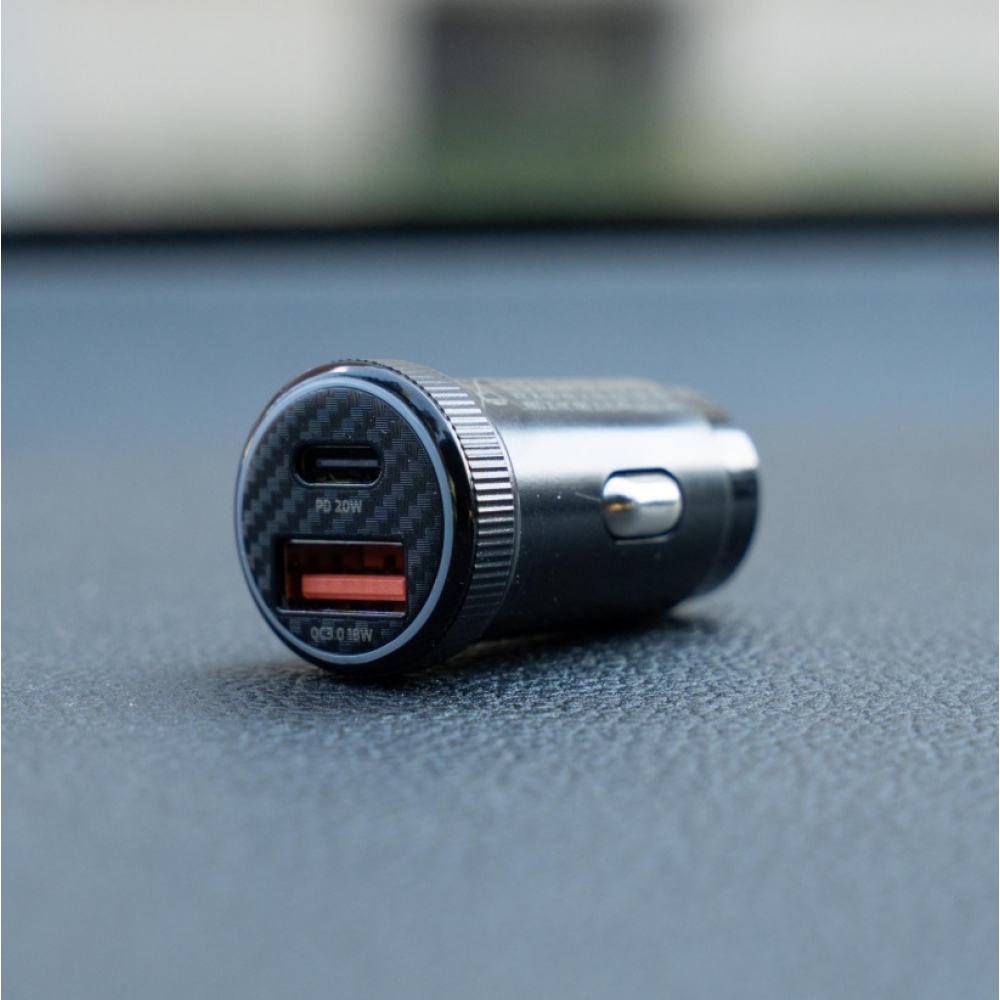 Swissten CL adaptér PD, USB-C PD + USB-A, 20W - čierny
