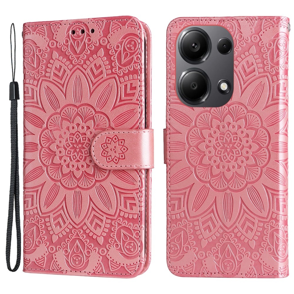 Sunflower knižkové púzdro na Xiaomi Redmi Note 14S/Note 13 Pro 4G/Poco M6 Pro - ružové