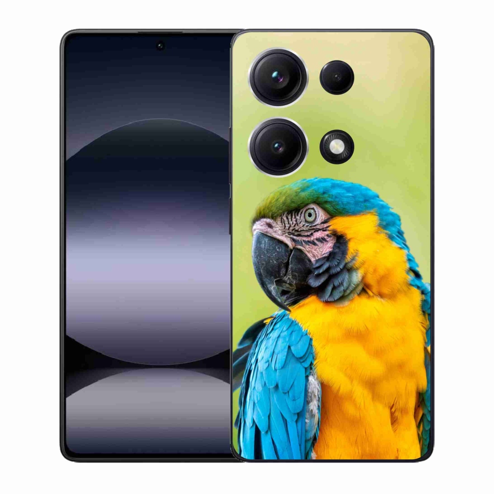Gélový kryt mmCase na Xiaomi Redmi Note 14S - papagáj ara 2