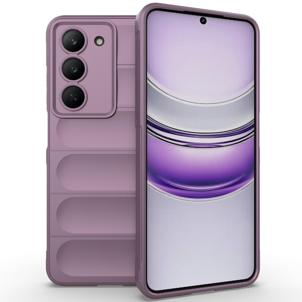 Rugg odolný gélový obal na Realme 14x 5G - svetlofialový