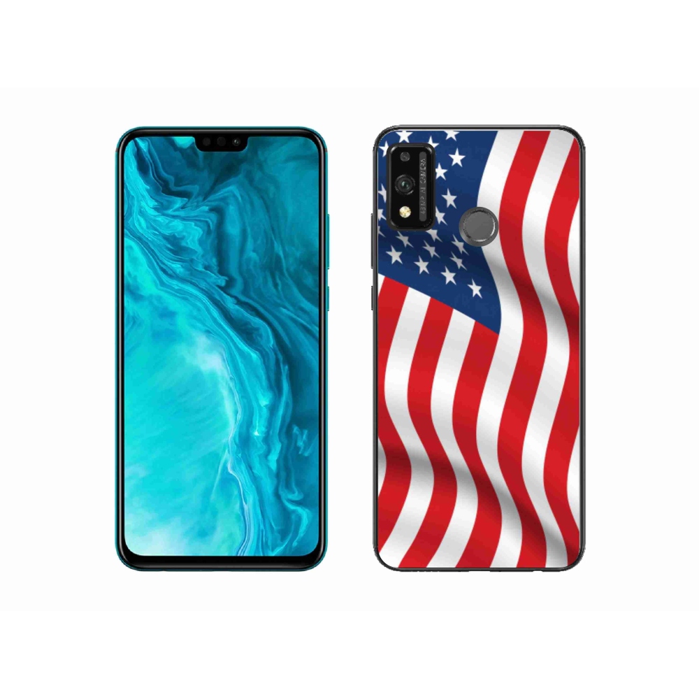 Gélový kryt mmCase na mobil Honor 9X Lite - USA vlajka