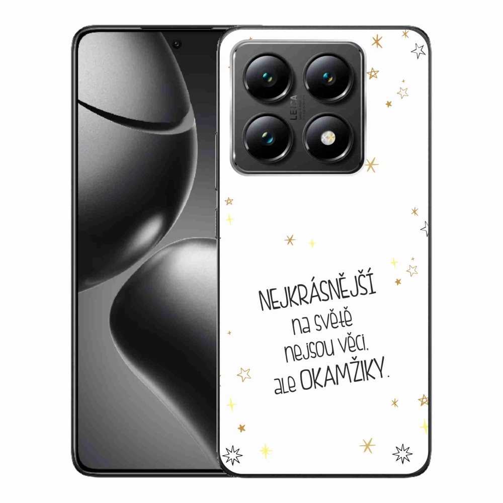 Gélový kryt mmCase na Xiaomi 14T - citát 4 biele pozadie