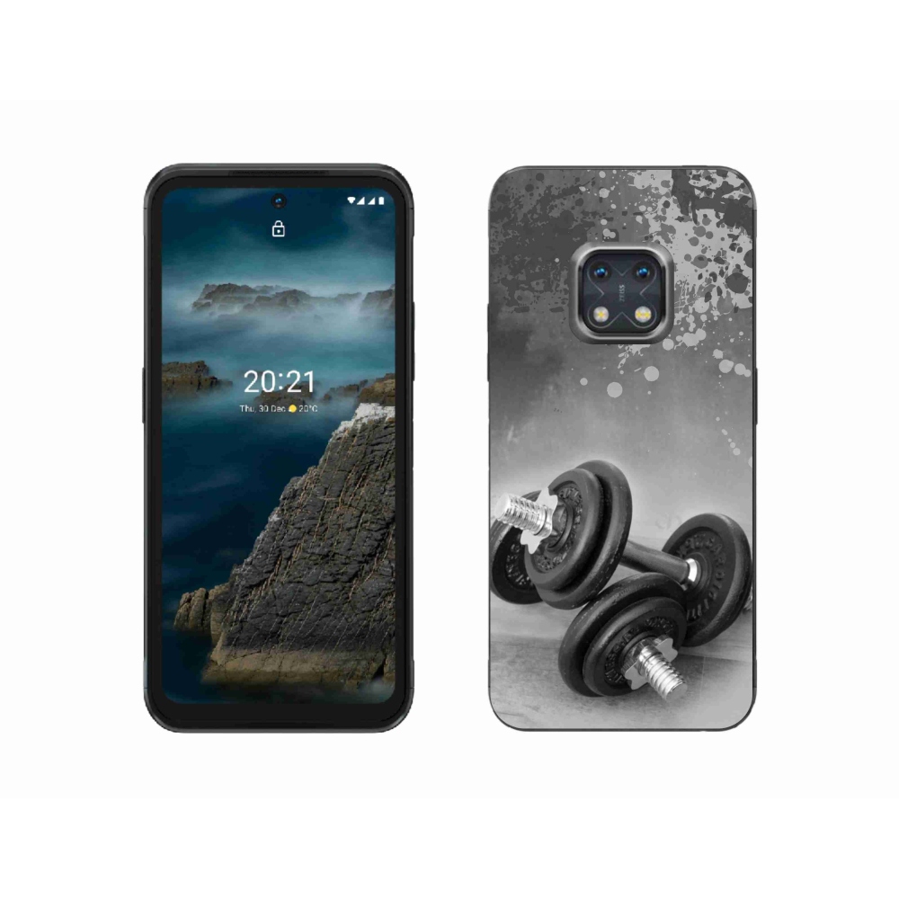 Gélový kryt mmCase na Nokia XR20 - činky 1