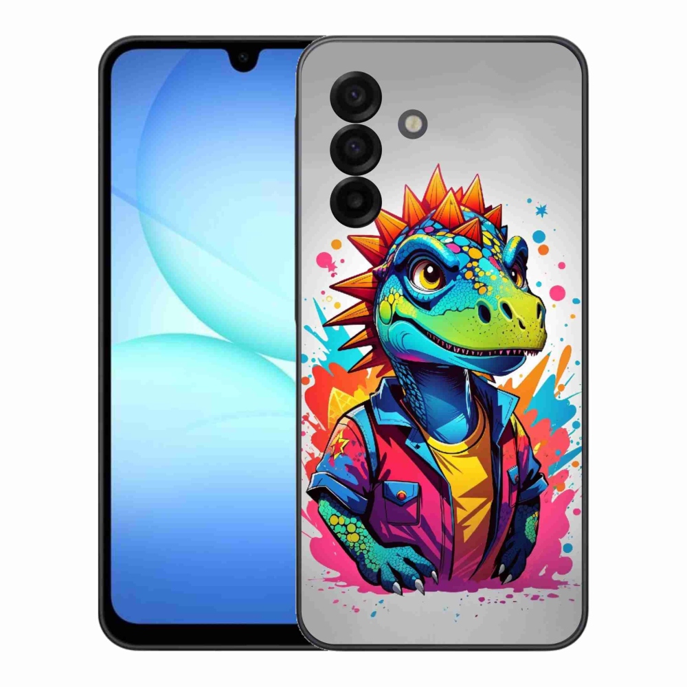 Gélový kryt mmCase na Samsung Galaxy A17 5G - farebný dinosaurus