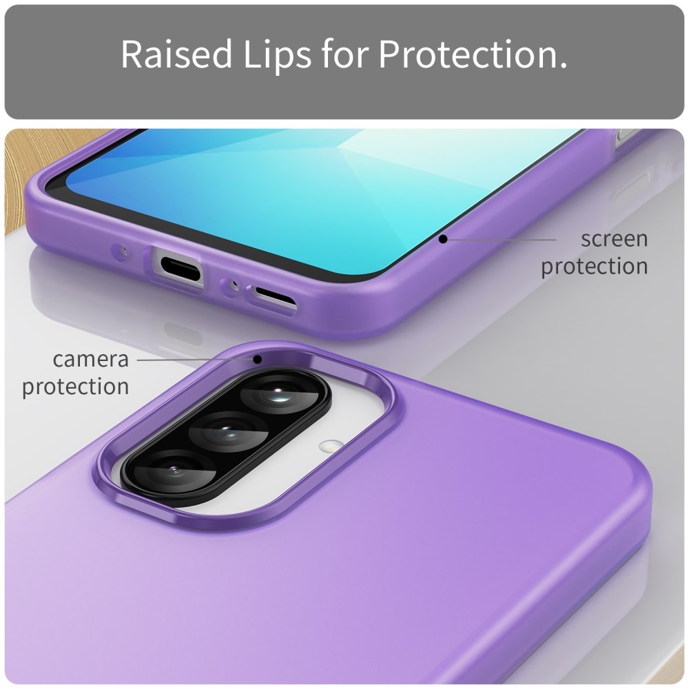 Candys matný gélový obal na Samsung Galaxy A26 5G - fialový