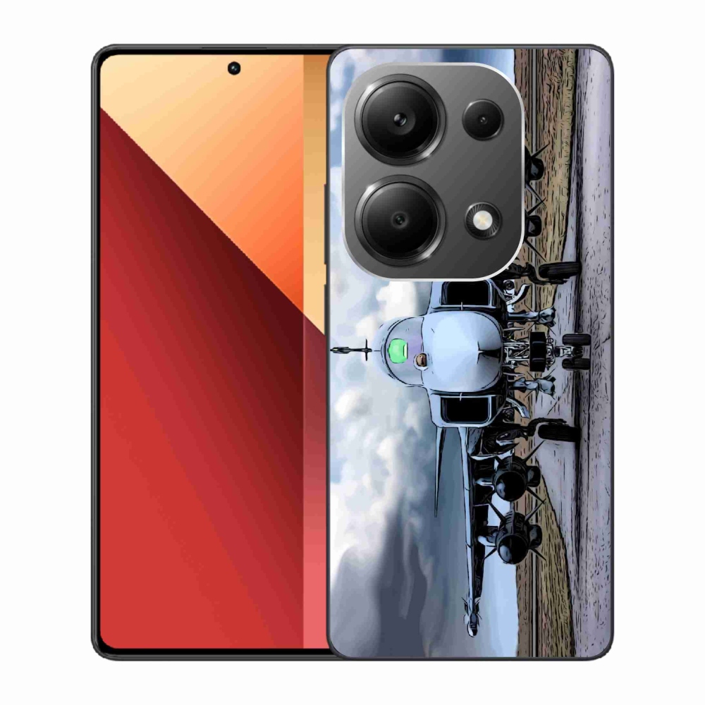 Gélový kryt mmCase na Xiaomi Redmi Note 13 Pro 4G/Poco M6 Pro - vojenské lietadlo
