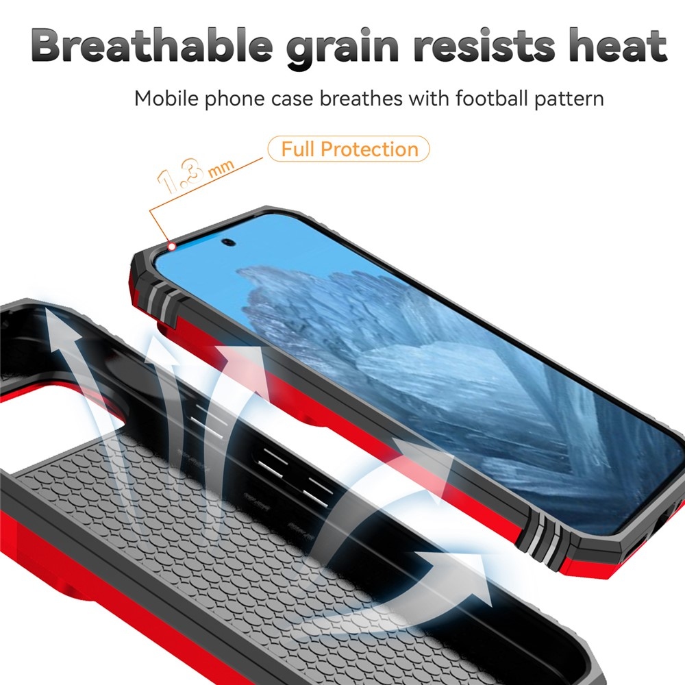 Slide odolný kryt na Pixel 10 Pro/Pixel 10/9 Pro/9 - červený