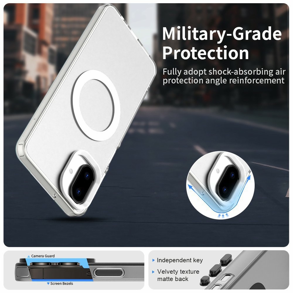 Candy gélový obal MagSafe pre Samsung Galaxy A07 4G - biely