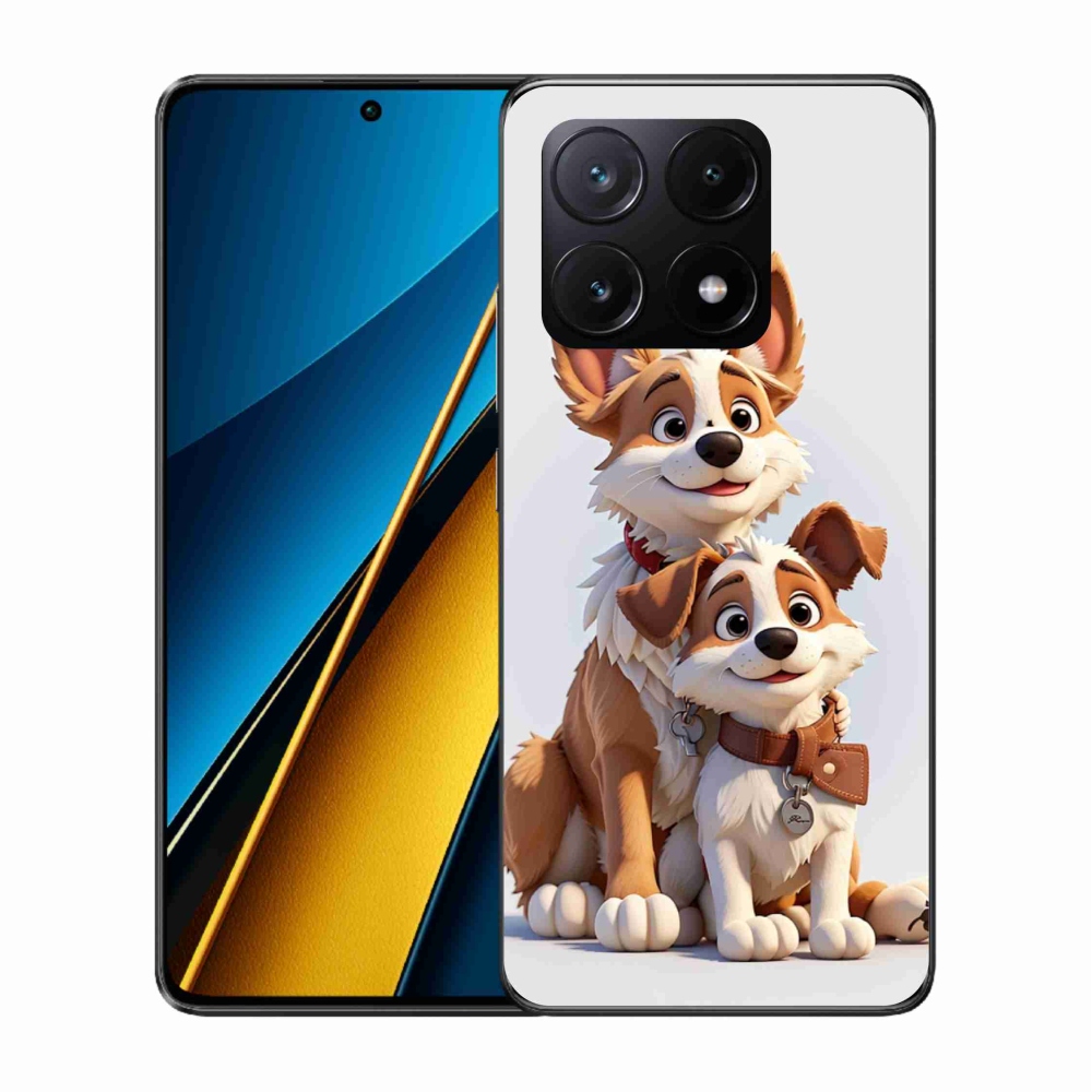 Gélový kryt mmCase na Xiaomi Poco X6 Pro 5G - kreslenie psy