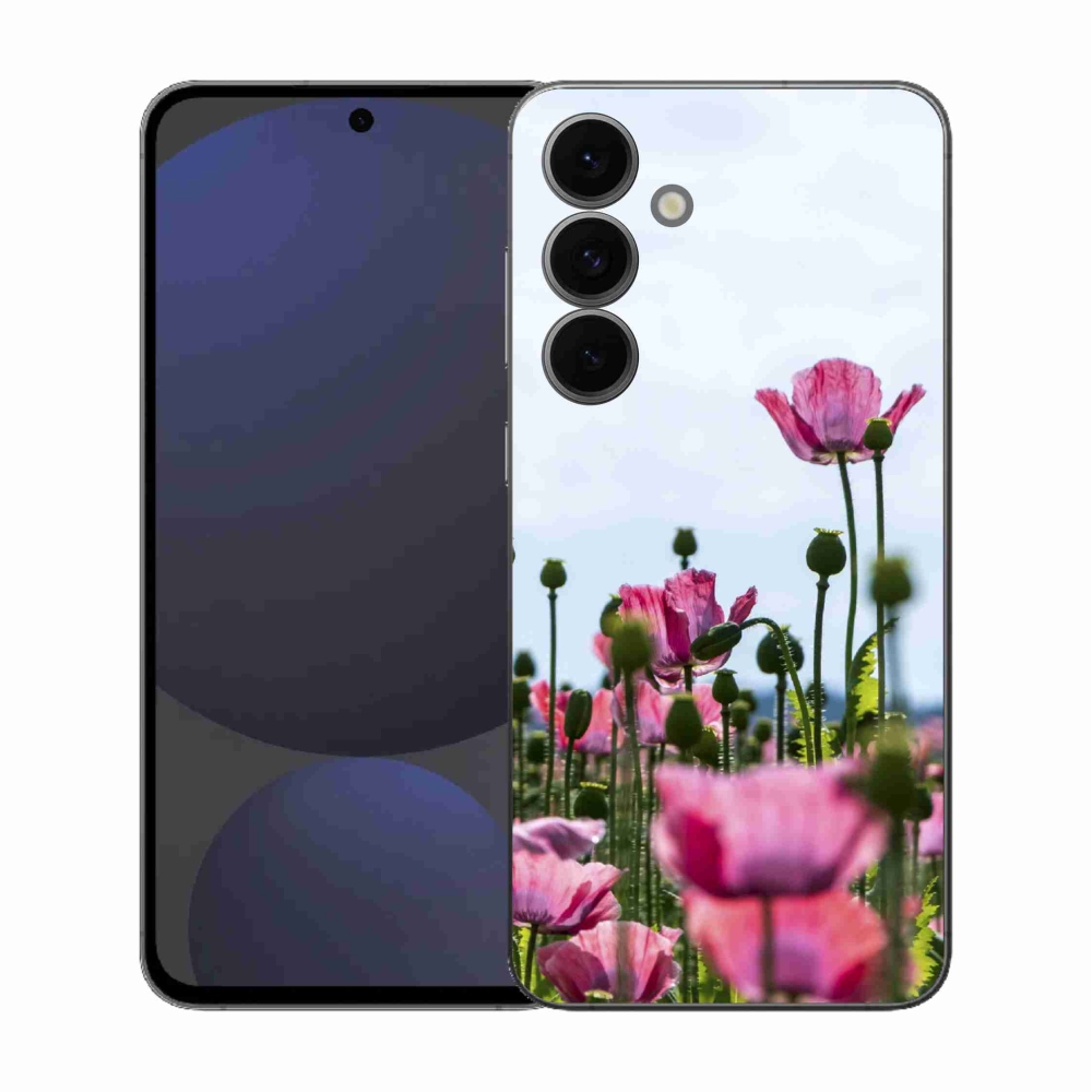 Gélový kryt mmCase na Samsung Galaxy S25 FE - vlčí mak