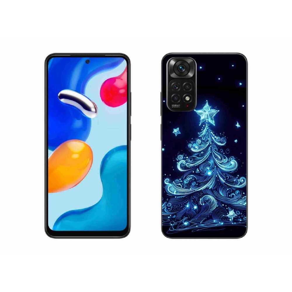 Gélový kryt mmCase na Xiaomi Redmi Note 11 4G - neónový vianočný stromček 4