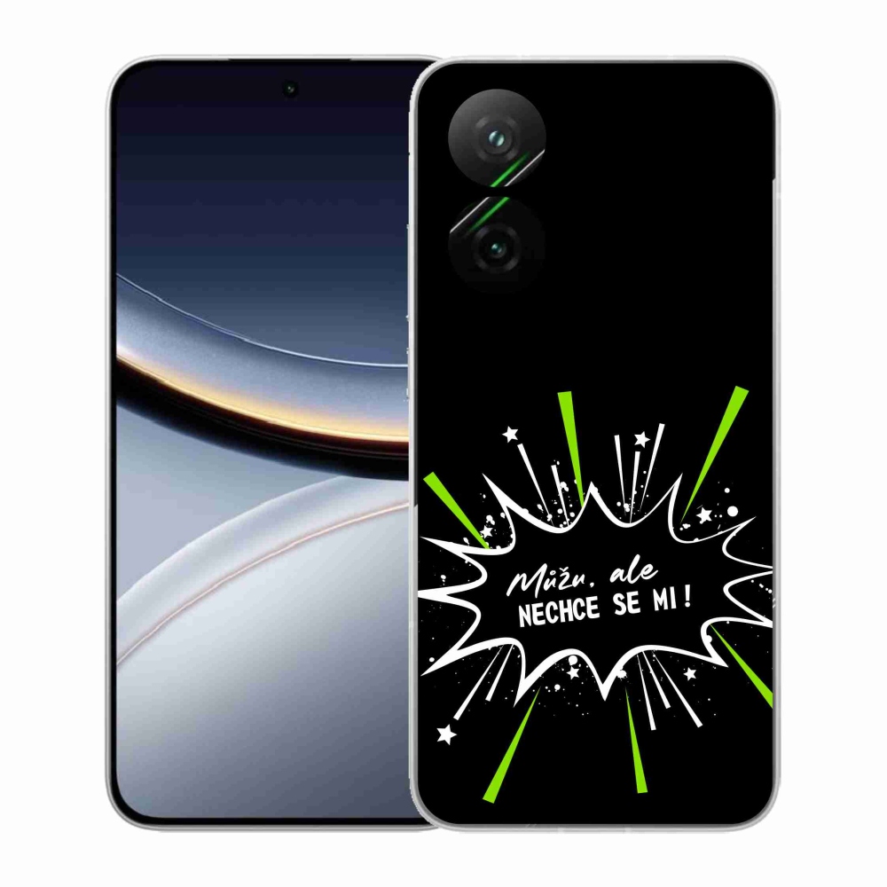 Gélový kryt mmCase na Xiaomi Poco F7 5G - vtipný text 11 čierne pozadie