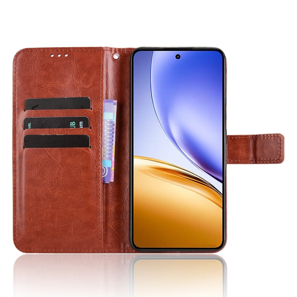 Crazy knižkové puzdro na Realme 14 5G/14T 5G - hnedé