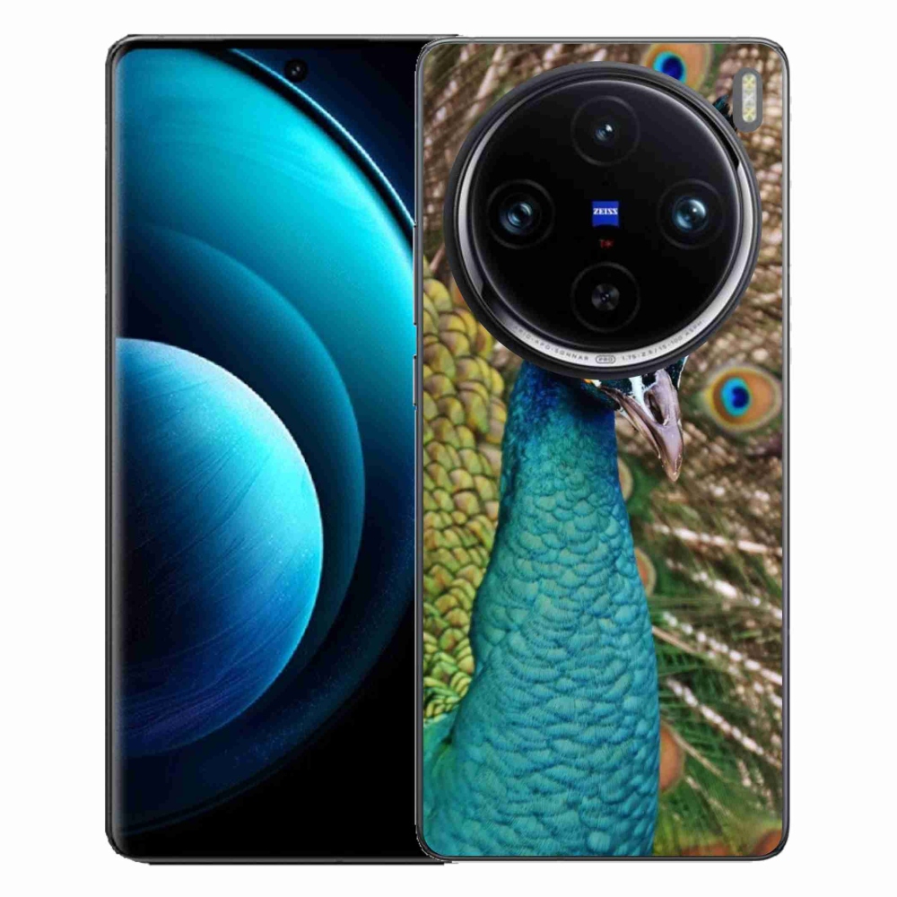 Gélový kryt mmCase na Vivo X100 Pro 5G - páv