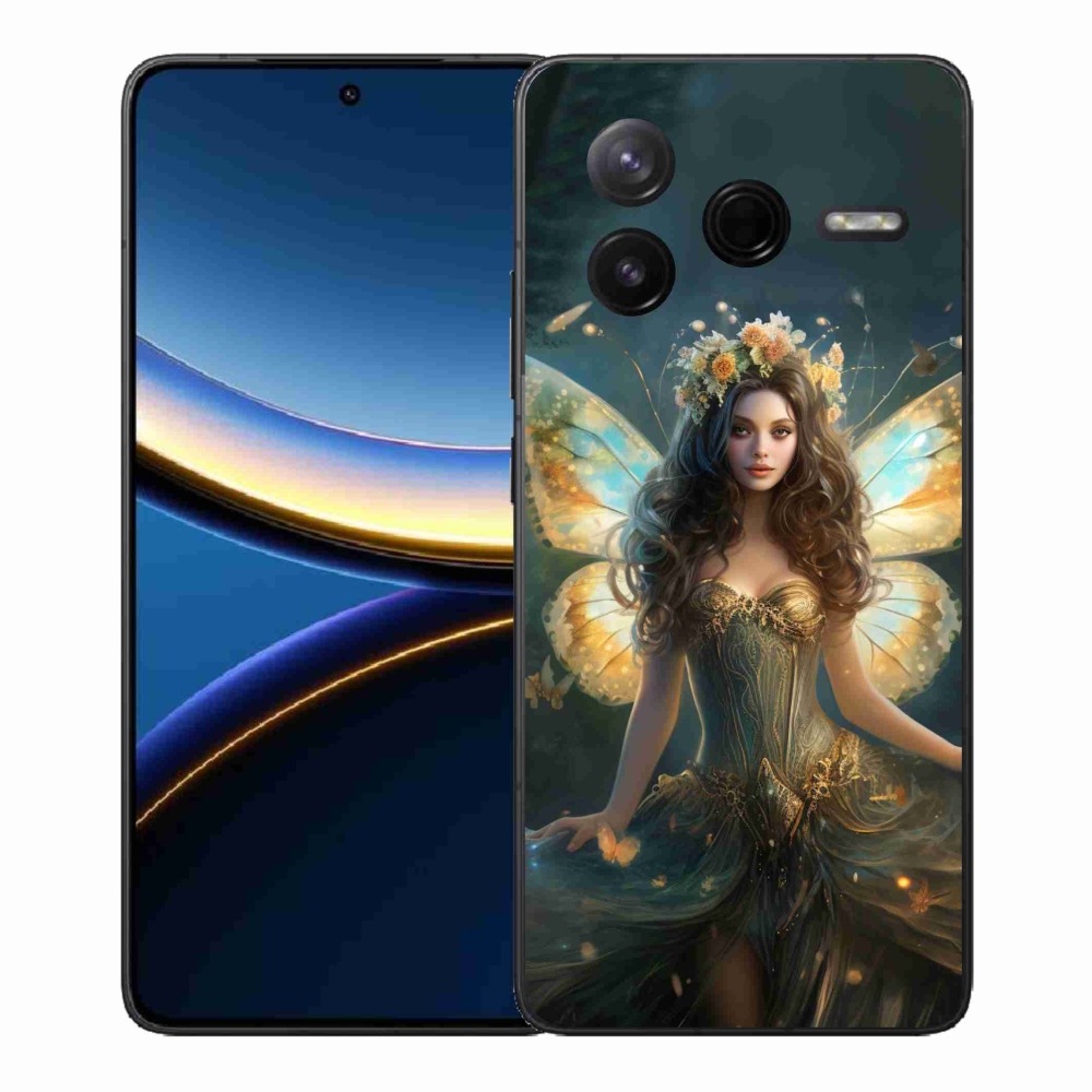 Gélový kryt mmCase na Xiaomi Poco F7 Pro - motýlia žena