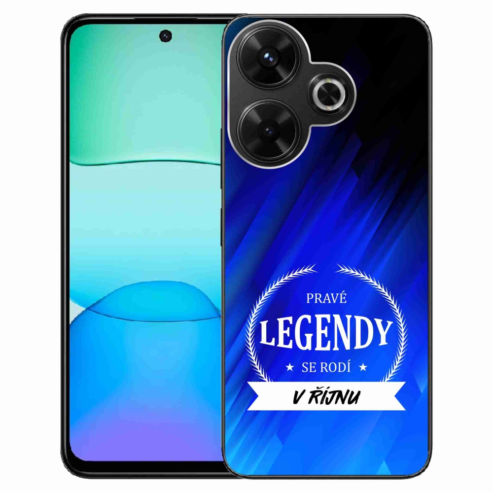 Gélový kryt mmCase na Xiaomi Redmi 13 4G/Poco M6 4G - legendy v októbri modré pozadie