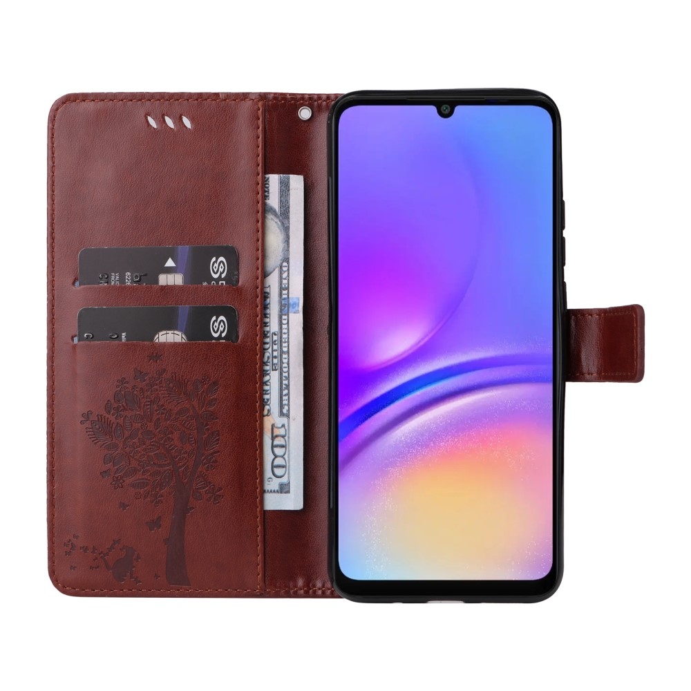 Trees knižkové púzdro na Samsung Galaxy A06 4G - hnedé