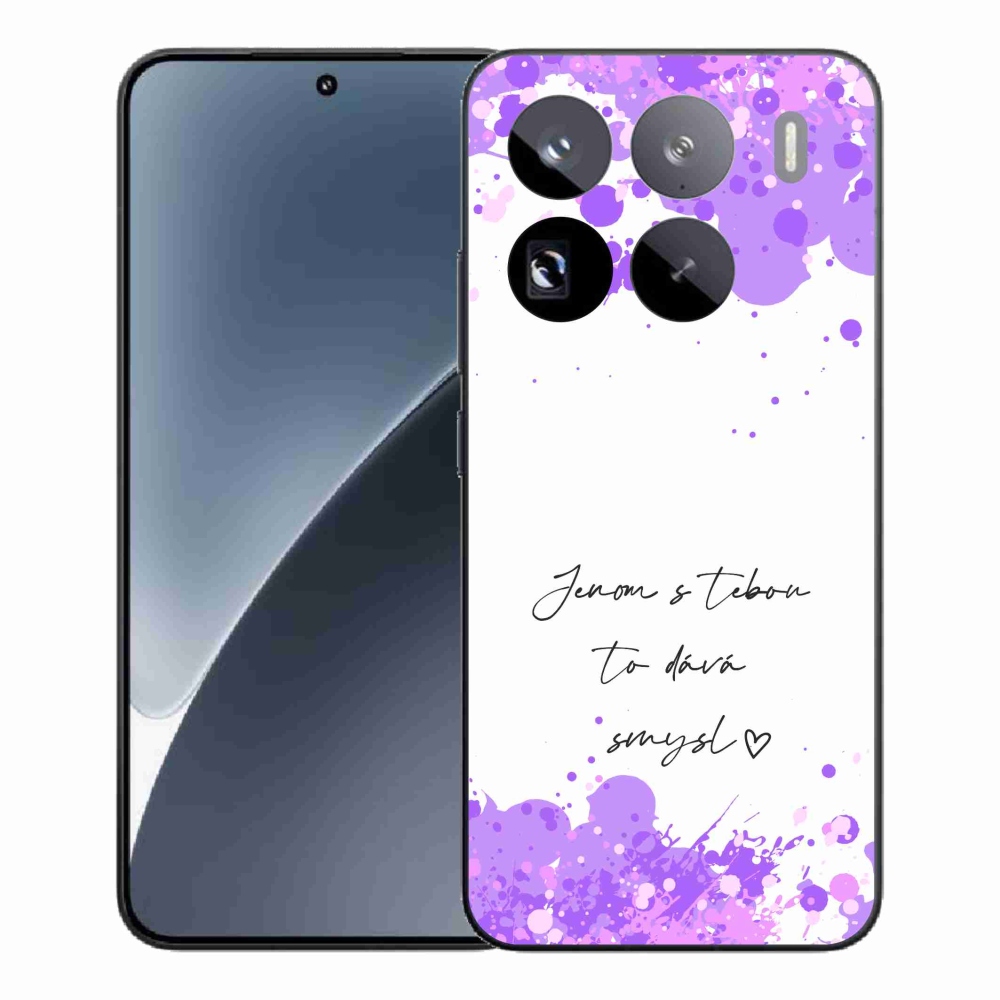 Gélový kryt mmCase na Xiaomi 15 Pro - zamilovaný text biele pozadie