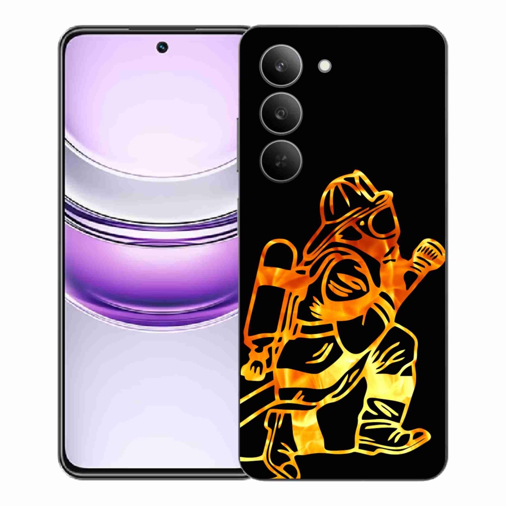 Gélový kryt mmCase na Realme 14x 5G - hasič 1