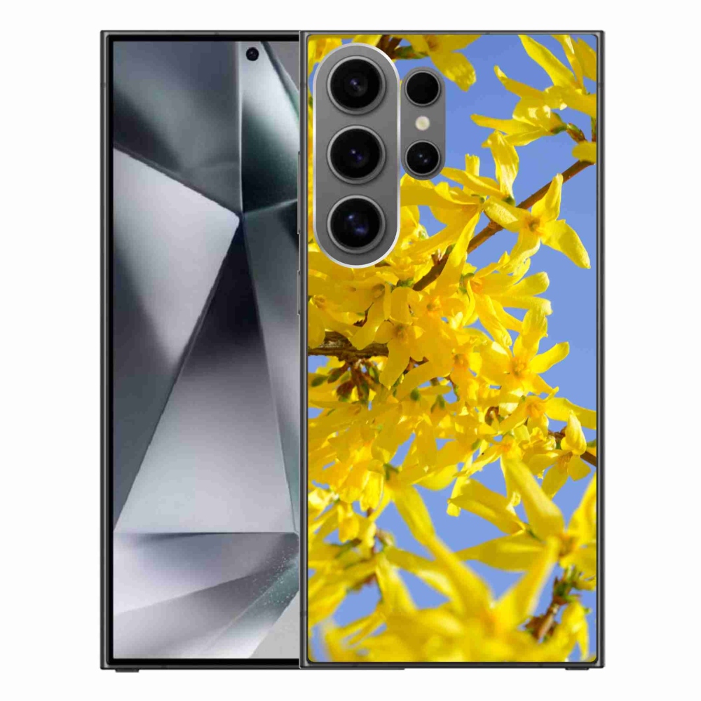 Gélový kryt mmCase na Samsung Galaxy S24 Ultra - žlté kvety