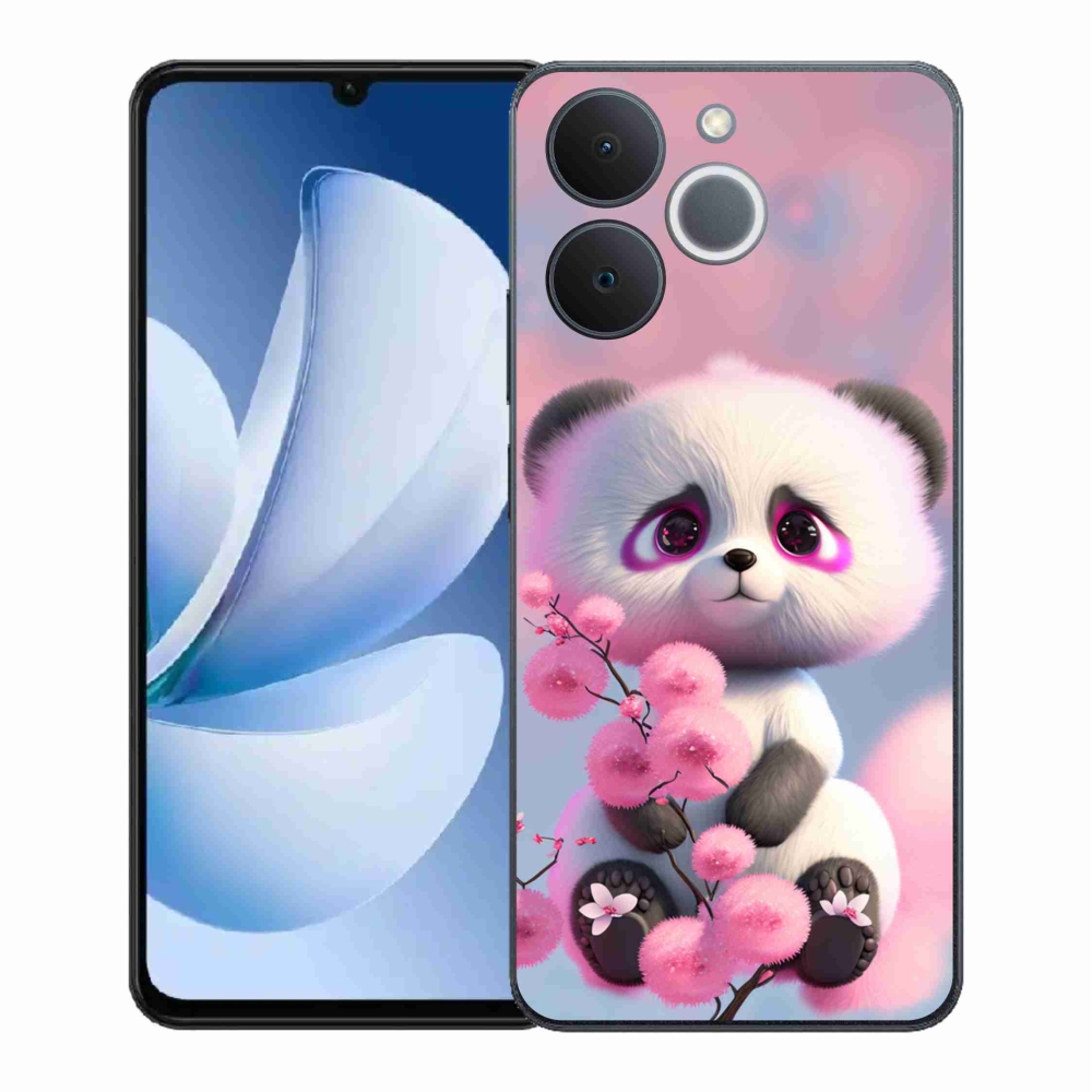 Gélový kryt mmCase na Realme Note 70T - roztomilá panda 1
