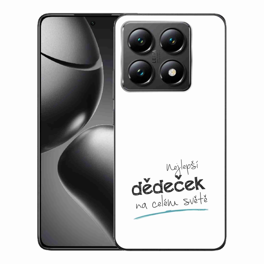 Gélový kryt mmCase na Xiaomi 14T - najlepší dedko 3 biele pozadie