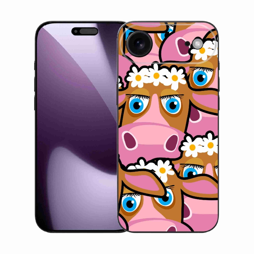 Gélový kryt mmCase na iPhone 17 Air - kreslené kravičky