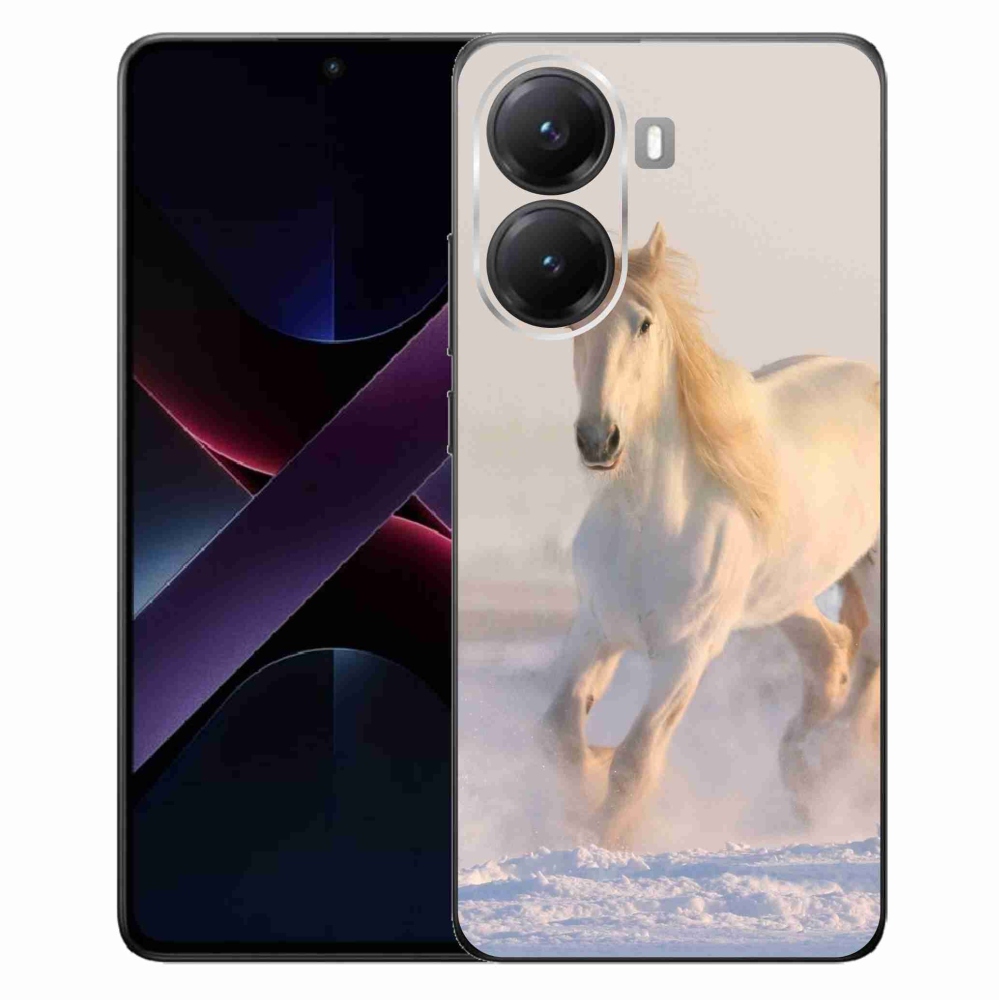 Gélový kryt mmCase na Xiaomi Poco X7 Pro 5G - kôň v snehu