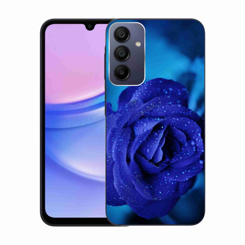 Gélový obal mmCase na Samsung Galaxy A15 4G/5G - modrá ruža