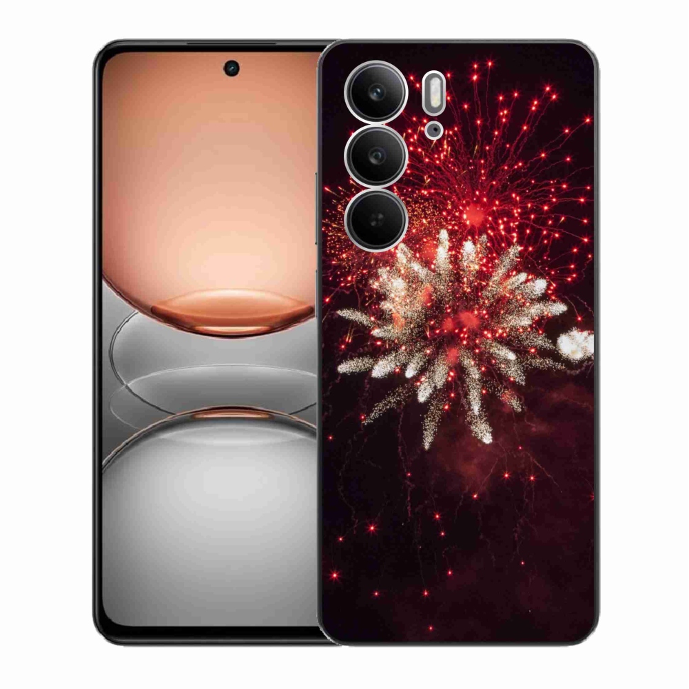 Gélový kryt mmCase na Realme C75 - ohňostroj