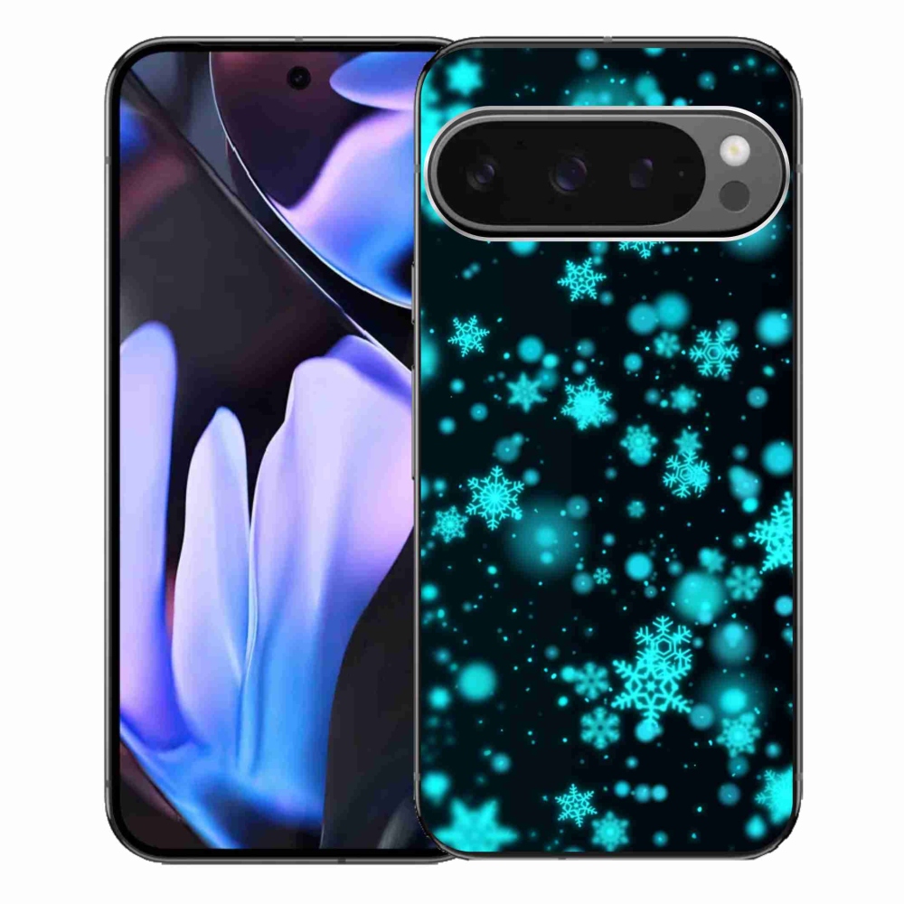 Gélový kryt mmCase na Google Pixel 9 Pro XL - snehové vločky 1